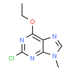 ChemSpider 2D Image | 2-Chloro-6-ethoxy-9-methyl-9H-purine | C8H9ClN4O