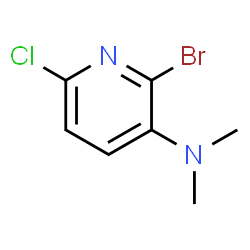 ChemSpider 2D Image | 2-Bromo-6-chloro-N,N-dimethyl-3-pyridinamine | C7H8BrClN2