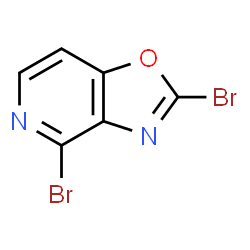 ChemSpider 2D Image | 2,4-Dibromo[1,3]oxazolo[4,5-c]pyridine | C6H2Br2N2O