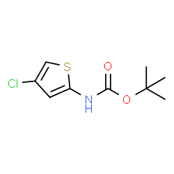 ChemSpider 2D Image | tert-Butyl (4-chlorothiophen-2-yl)carbamate | C9H12ClNO2S
