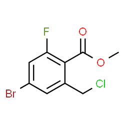 ChemSpider 2D Image | Methyl 4-bromo-2-(chloromethyl)-6-fluorobenzoate | C9H7BrClFO2