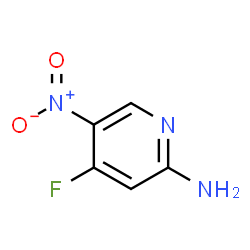 ChemSpider 2D Image | 4-Fluoro-5-nitro-2-pyridinamine | C5H4FN3O2