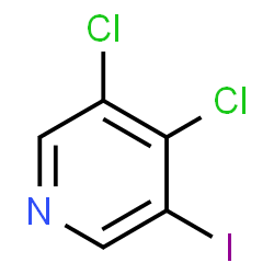 ChemSpider 2D Image | 3,4-Dichloro-5-iodopyridine | C5H2Cl2IN