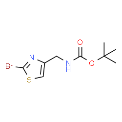 ChemSpider 2D Image | 2-Methyl-2-propanyl [(2-bromo-1,3-thiazol-4-yl)methyl]carbamate | C9H13BrN2O2S