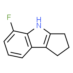 ChemSpider 2D Image | 5-Fluoro-1,2,3,4-tetrahydrocyclopenta[b]indole | C11H10FN