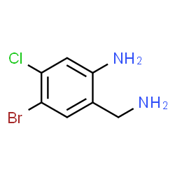 ChemSpider 2D Image | 2-(Aminomethyl)-4-bromo-5-chloroaniline | C7H8BrClN2