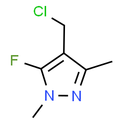 ChemSpider 2D Image | 4-(Chloromethyl)-5-fluoro-1,3-dimethyl-1H-pyrazole | C6H8ClFN2
