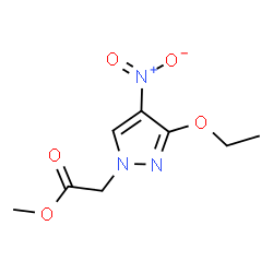 ChemSpider 2D Image | METHYL 2-(3-ETHOXY-4-NITROPYRAZOL-1-YL)ACETATE | C8H11N3O5