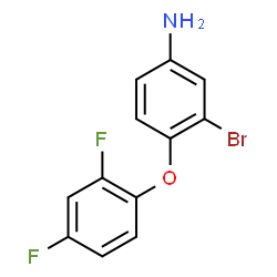 ChemSpider 2D Image | 3-Bromo-4-(2,4-difluorophenoxy)aniline | C12H8BrF2NO