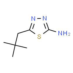 ChemSpider 2D Image | 5-neopentyl-1,3,4-thiadiazol-2-ylamine | C7H13N3S