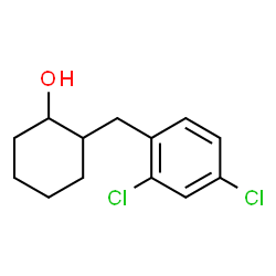 ChemSpider 2D Image | 2-(2,4-Dichlorobenzyl)cyclohexanol | C13H16Cl2O