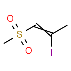 ChemSpider 2D Image | 2-Iodo-1-(methylsulfonyl)-1-propene | C4H7IO2S