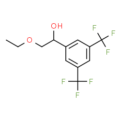 ChemSpider 2D Image | 1-[3,5-Bis(trifluoromethyl)phenyl]-2-ethoxyethanol | C12H12F6O2