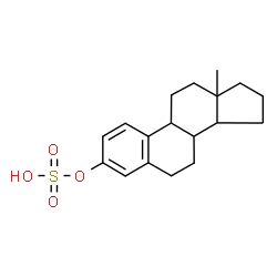 ChemSpider 2D Image | Estra-1,3,5(10)-trien-3-yl hydrogen sulfate | C18H24O4S