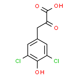ChemSpider 2D Image | 3-(3,5-Dichloro-4-hydroxyphenyl)-2-oxopropanoic acid | C9H6Cl2O4