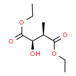 ChemSpider 2D Image | Diethyl (2R,3R)-2-hydroxy-3-methylsuccinate | C9H16O5