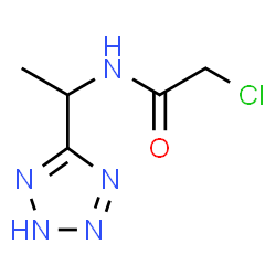 ChemSpider 2D Image | 2-Chloro-N-[1-(2H-tetrazol-5-yl)ethyl]acetamide | C5H8ClN5O