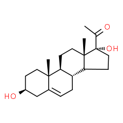 ChemSpider 2D Image | (3beta,14xi)-3,17-Dihydroxypregn-5-en-20-one | C21H32O3