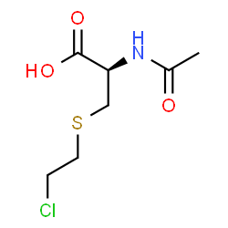 ChemSpider 2D Image | N-Acetyl-S-(2-chloroethyl)-L-cysteine | C7H12ClNO3S