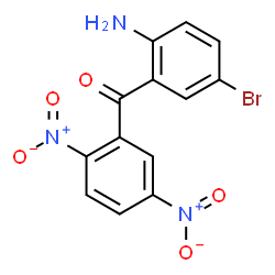ChemSpider 2D Image | (2-Amino-5-bromophenyl)(2,5-dinitrophenyl)methanone | C13H8BrN3O5