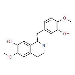 ChemSpider 2D Image | (S)-Norreticuline | C18H21NO4