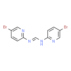 ChemSpider 2D Image | N,N'-Bis(5-bromo-2-pyridinyl)imidoformamide | C11H8Br2N4