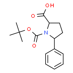 ChemSpider 2D Image | 1-{[(2-Methyl-2-propanyl)oxy]carbonyl}-5-phenylproline | C16H21NO4