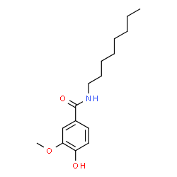 ChemSpider 2D Image | N-Vanillyl octanamide | C16H25NO3
