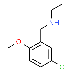 ChemSpider 2D Image | N-(5-Chloro-2-methoxybenzyl)ethanamine | C10H14ClNO