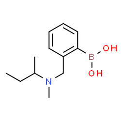 ChemSpider 2D Image | (2-{[sec-Butyl(methyl)amino]methyl}phenyl)boronic acid | C12H20BNO2