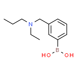 ChemSpider 2D Image | (3-{[Ethyl(propyl)amino]methyl}phenyl)boronic acid | C12H20BNO2