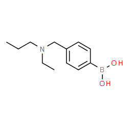 ChemSpider 2D Image | (4-{[Ethyl(propyl)amino]methyl}phenyl)boronic acid | C12H20BNO2