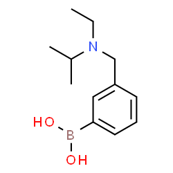 ChemSpider 2D Image | (3-{[Ethyl(isopropyl)amino]methyl}phenyl)boronic acid | C12H20BNO2