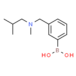 ChemSpider 2D Image | (3-{[Isobutyl(methyl)amino]methyl}phenyl)boronic acid | C12H20BNO2