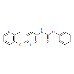 ChemSpider 2D Image | Phenyl {6-[(2-methyl-3-pyridinyl)oxy]-3-pyridinyl}carbamate | C18H15N3O3