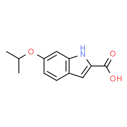 ChemSpider 2D Image | 6-Isopropoxy-1H-indole-2-carboxylic acid | C12H13NO3