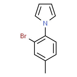ChemSpider 2D Image | 1-(2-Bromo-4-methylphenyl)-1H-pyrrole | C11H10BrN