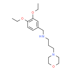 ChemSpider 2D Image | (3,4-Diethoxy-benzyl)-(3-morpholin-4-yl-propyl)-amine | C18H30N2O3
