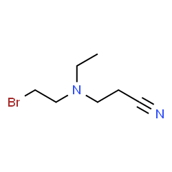 ChemSpider 2D Image | 3-[(2-Bromoethyl)(ethyl)amino]propanenitrile | C7H13BrN2