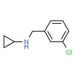 ChemSpider 2D Image | N-(3-Chlorobenzyl)cyclopropanamine | C10H12ClN