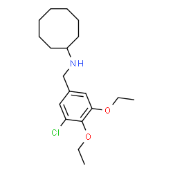ChemSpider 2D Image | N-(3-Chloro-4,5-diethoxybenzyl)cyclooctanamine | C19H30ClNO2