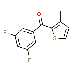ChemSpider 2D Image | (3,5-Difluorophenyl)(3-methyl-2-thienyl)methanone | C12H8F2OS