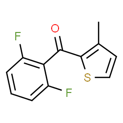 ChemSpider 2D Image | (2,6-Difluorophenyl)(3-methyl-2-thienyl)methanone | C12H8F2OS