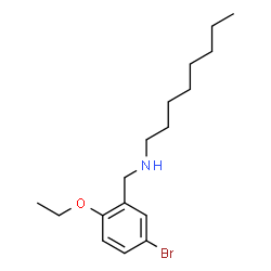 ChemSpider 2D Image | N-(5-Bromo-2-ethoxybenzyl)-1-octanamine | C17H28BrNO