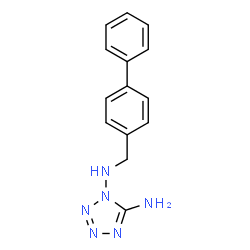ChemSpider 2D Image | N~1~-(4-Biphenylylmethyl)-1H-tetrazole-1,5-diamine | C14H14N6