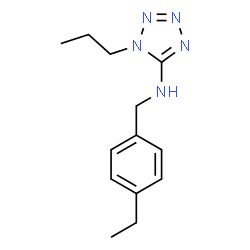 ChemSpider 2D Image | N-(4-Ethylbenzyl)-1-propyl-1H-tetrazol-5-amine | C13H19N5
