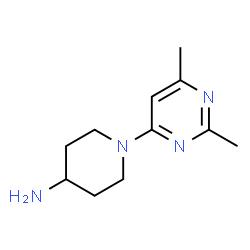 ChemSpider 2D Image | 1-(2,6-Dimethyl-4-pyrimidinyl)-4-piperidinamine | C11H18N4