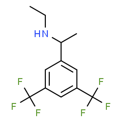 ChemSpider 2D Image | 1-[3,5-Bis(trifluoromethyl)phenyl]-N-ethylethanamine | C12H13F6N