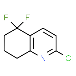 ChemSpider 2D Image | 2-Chloro-5,5-difluoro-5,6,7,8-tetrahydroquinoline | C9H8ClF2N