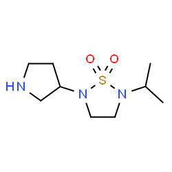 ChemSpider 2D Image | 2-Isopropyl-5-(3-pyrrolidinyl)-1,2,5-thiadiazolidine 1,1-dioxide | C9H19N3O2S